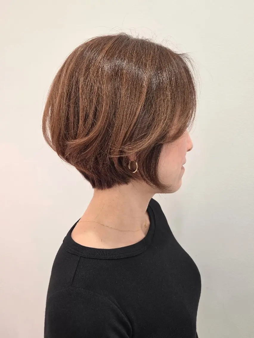ショート カラー カット ヘアカラー トリートメント ヘッドスパ 齋藤 愛美のヘアスタイル