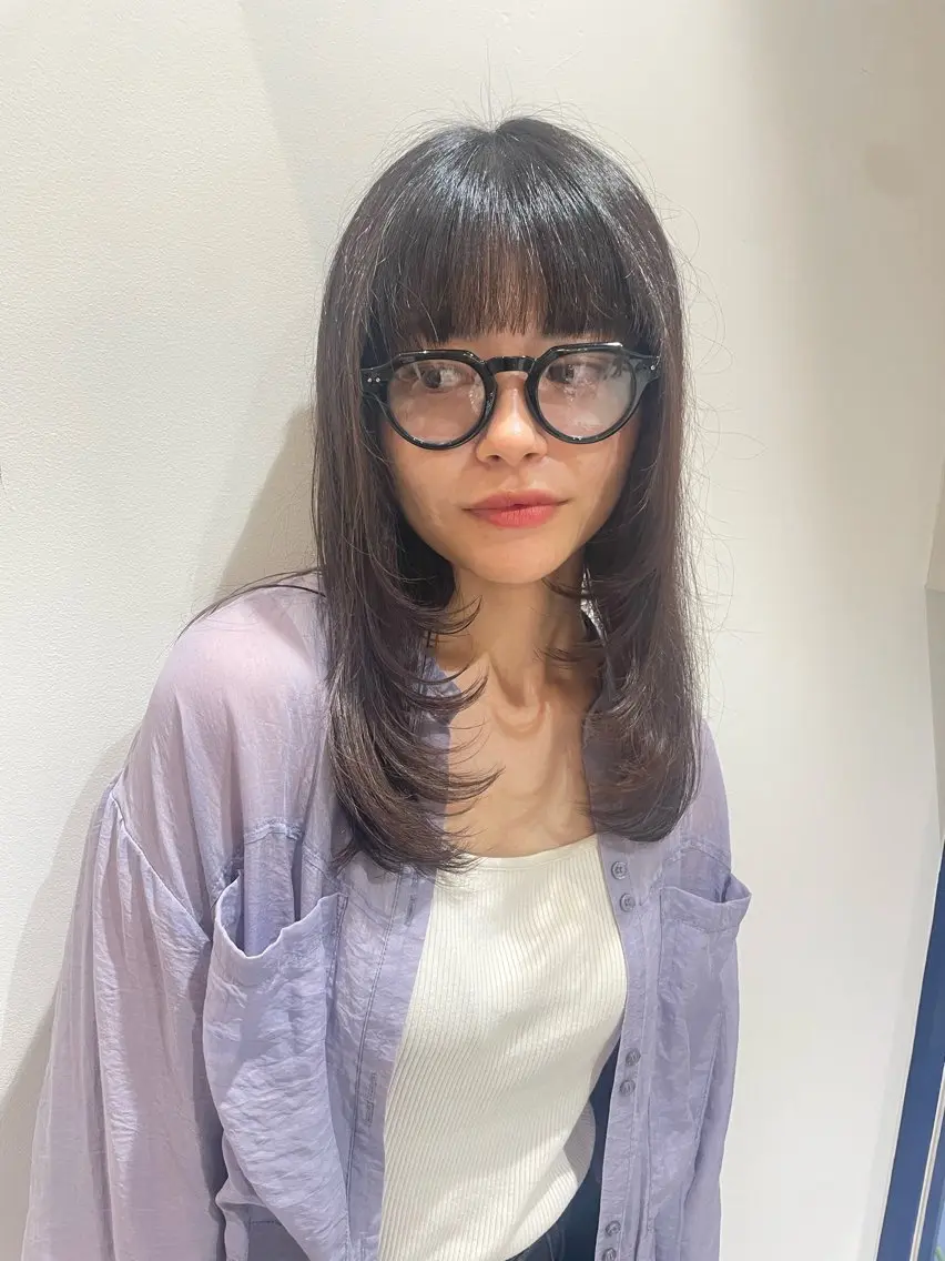 学生さん必見⭐️【人気NO1❤️】お洒落女子必須❣️カット+トレンド透明感カラー✨+オージュアヘアマスク付き🌹の写真