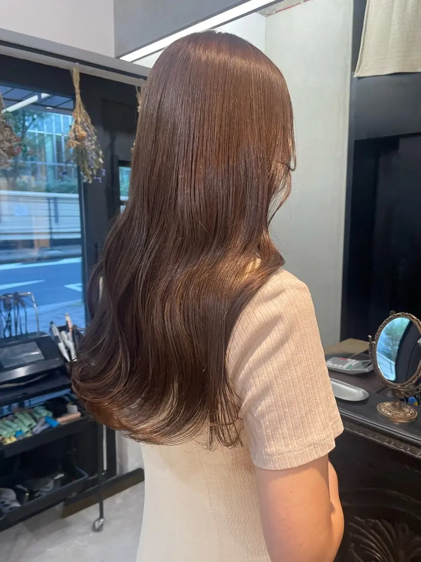 ロング カラー ブリーチ ダブルカラー ブリーチなしカラー ヘアカラー 透明感カラー/ 池袋/nana 🩰のヘアスタイル