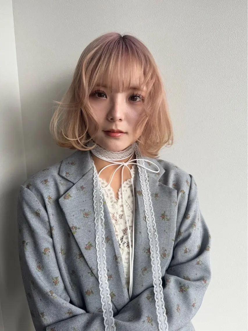ミディアム カラー レイヤーカット/ 凜音(リノン)🎀のヘアスタイル