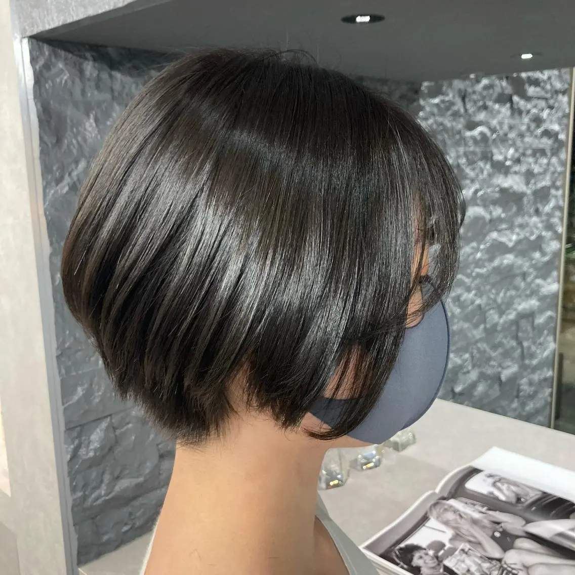 ショート カラー 透明感カラー グレージュ たかはし まいのヘアスタイル