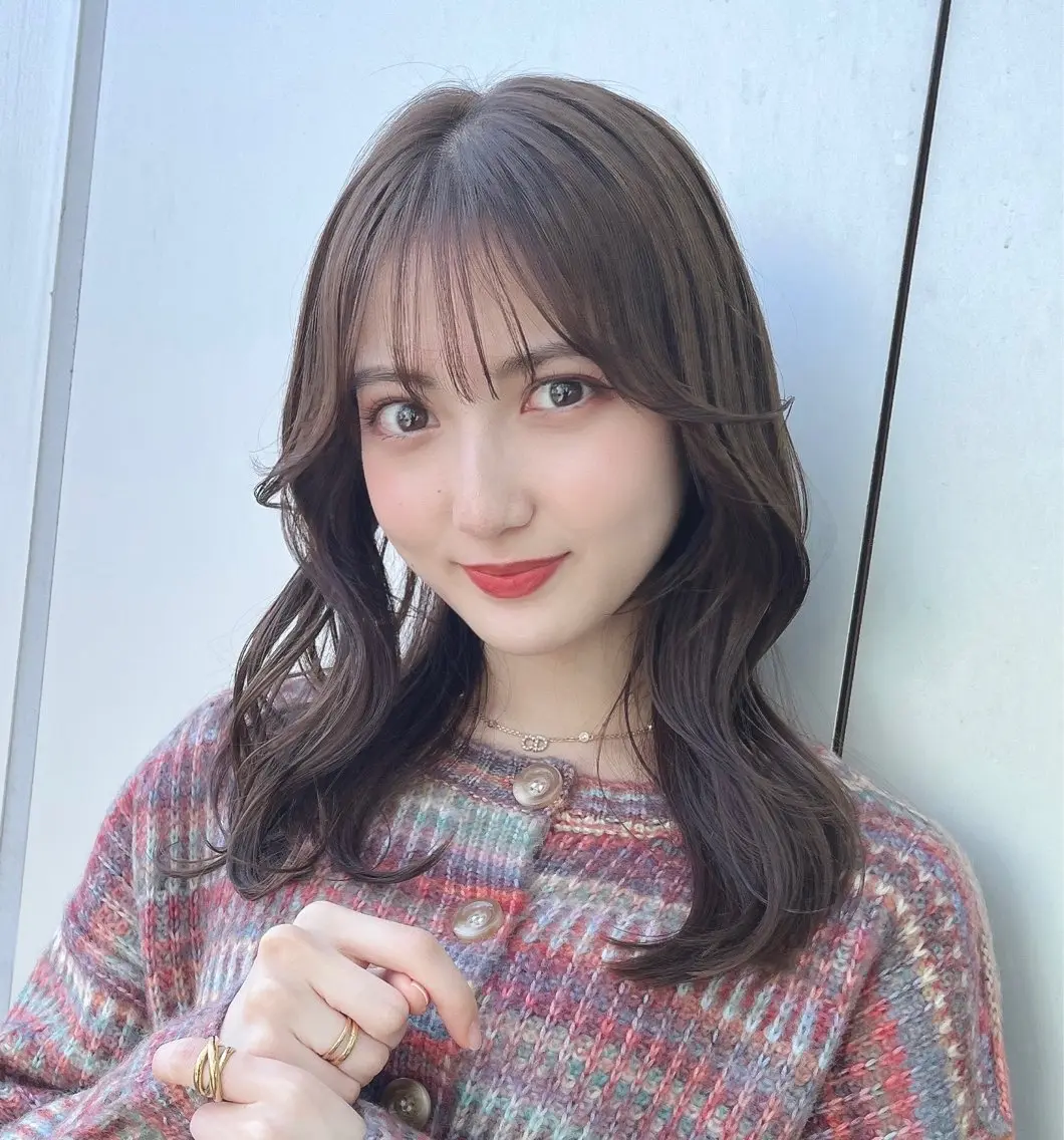 セミロング カラー カット ヘアカラー トリートメント 🌫️大人韓国ヘア 🌫️naoyaのヘアスタイル