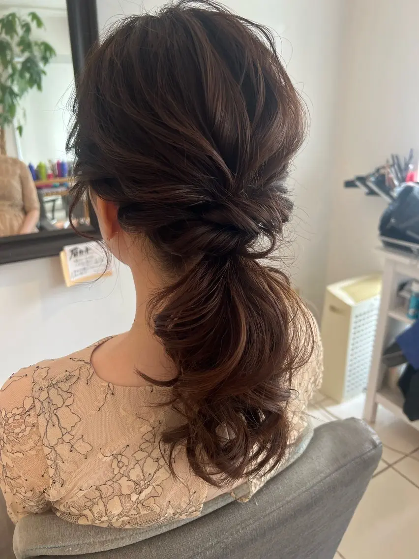 ヘアアレンジ ヘアセット 大人可愛いヘアメイク 💋🧚‍♀️しずかのヘアスタイル