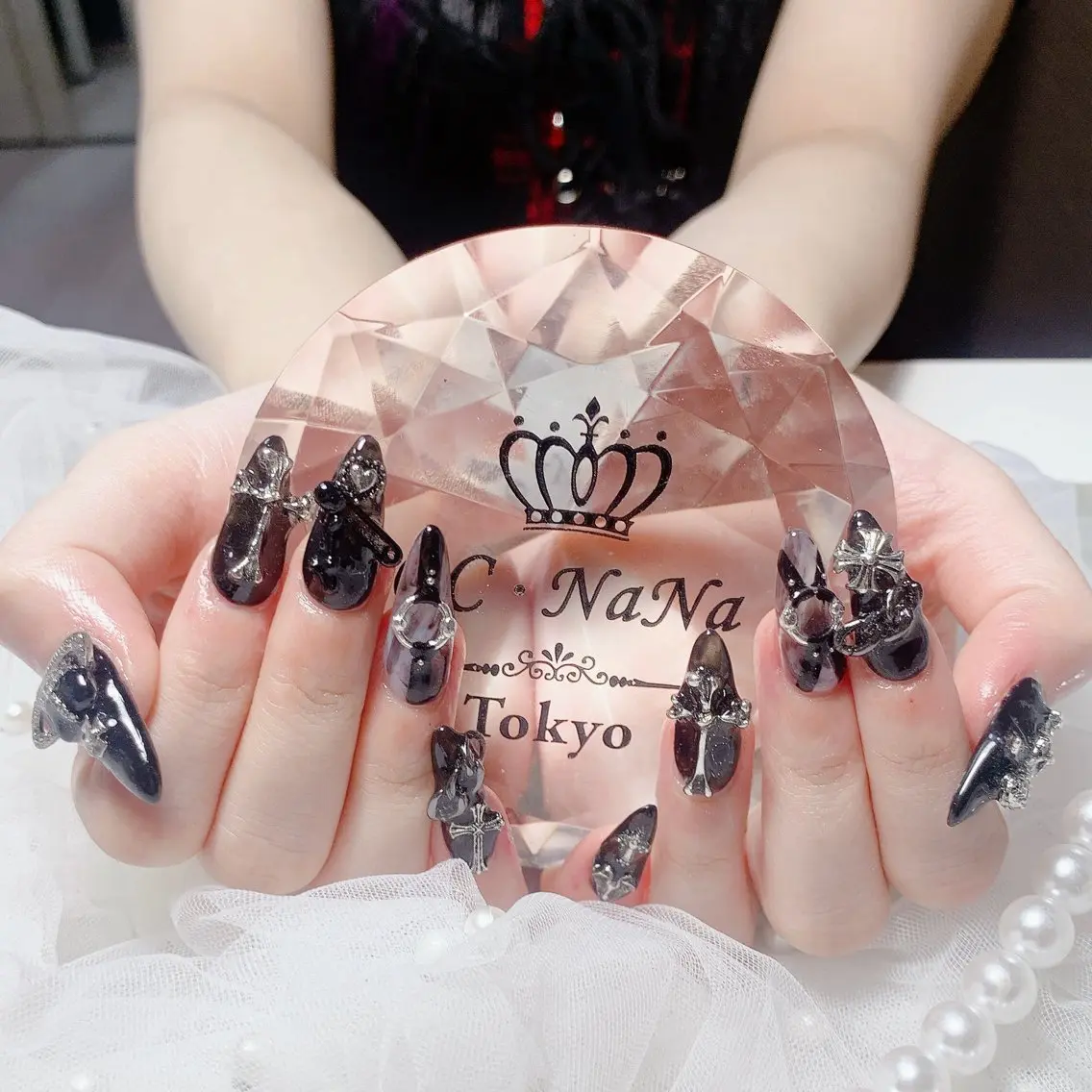 ネイル 持ち込み スカルプネイル ハンドネイル 💎CC・NaNa 韓国風ネイル🌙Cのネイルデザイン