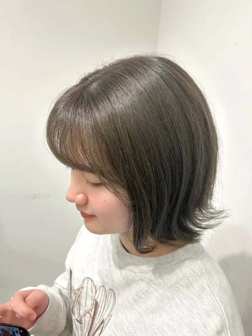 ショート カラー グレージュ オリーブグレージュ オリーブグレー ヘアカラー 🫧透明感カラー/ 青山瑞季🫧のヘアスタイル