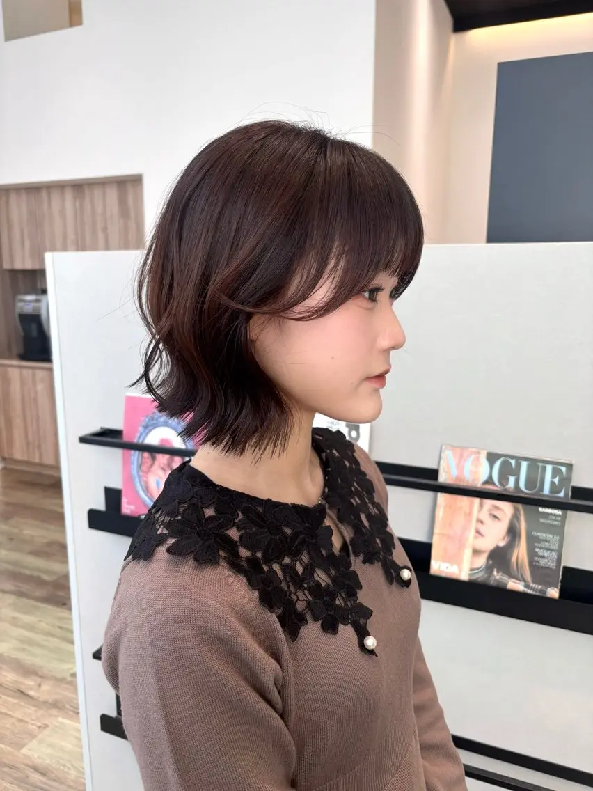 ショート カラー ヘアアレンジ ボブ カット ヘアカラー トリートメント 透明感カラー/ レイヤーkotonoのヘアスタイル