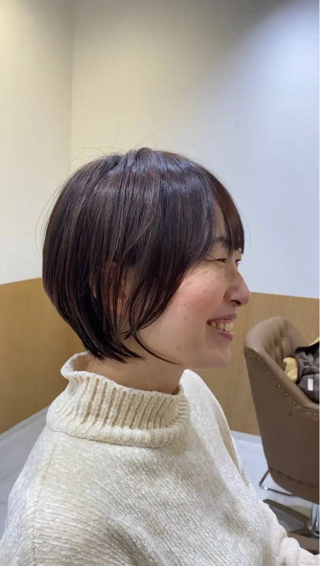 ショート ショートボブ ボブ ショートヘア 坂井 茅聖のヘアスタイル