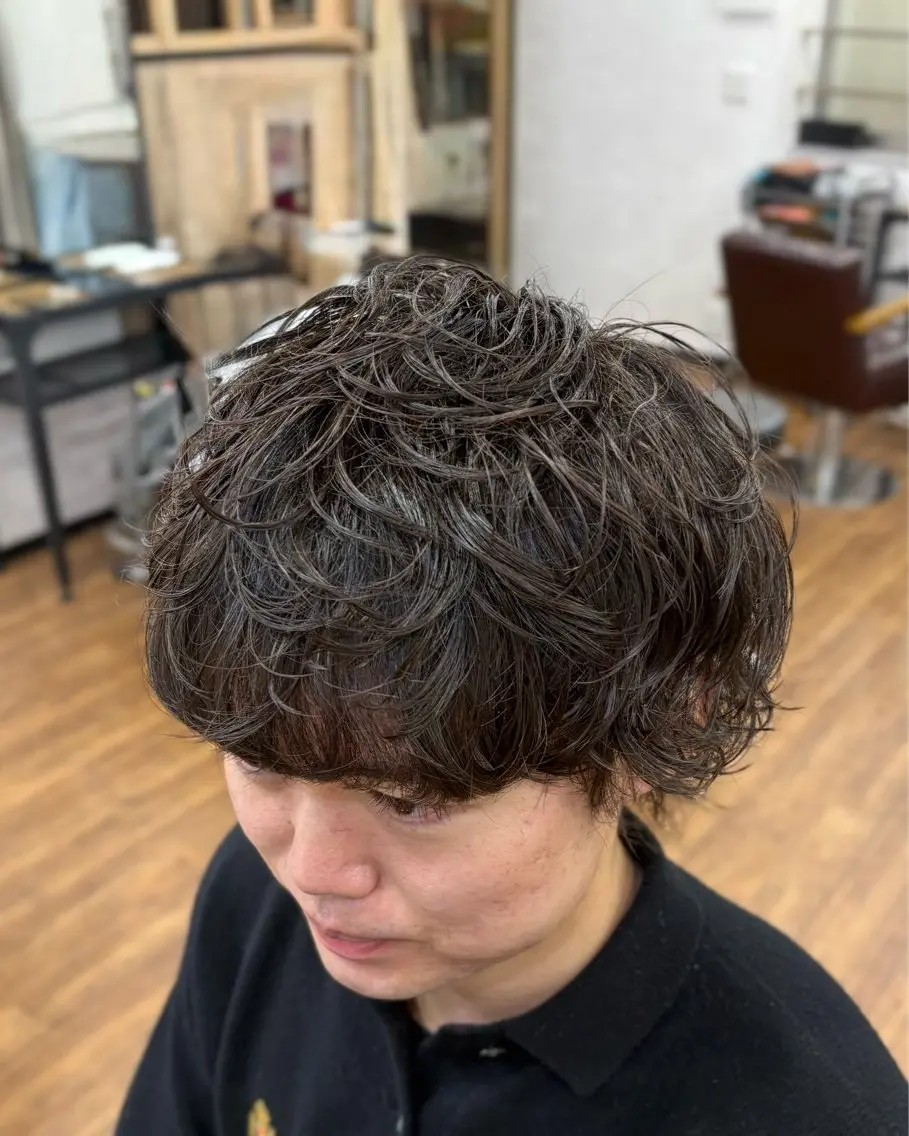 パーマ メンズ カット パーマ 【メンズ特化】 横浜美容師kuのヘアスタイル