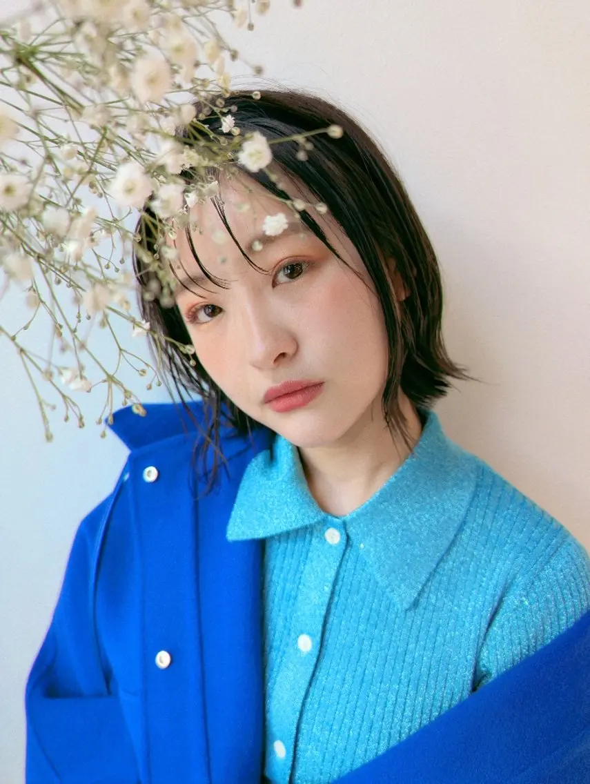ミディアム ヘアアレンジ 似合わせカット 仁科 美乃里のヘアスタイル