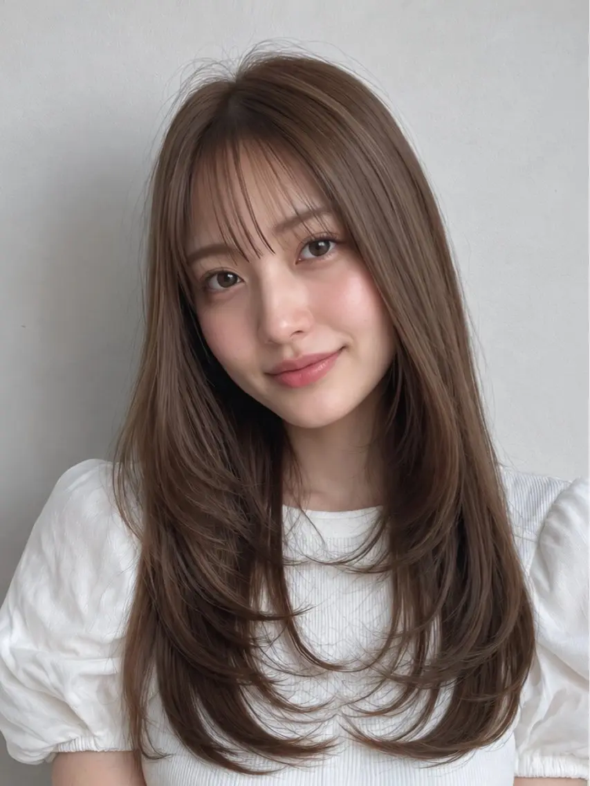 ロング ヘアアレンジ カット ヘアセット LITTLE CLOSETのヘアスタイル