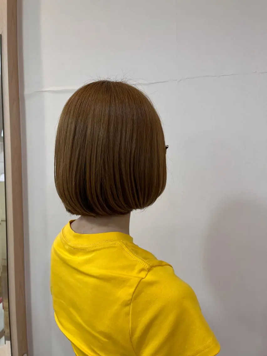 ショート 切りっぱなしボブ ボブ 横山 水空のヘアスタイル