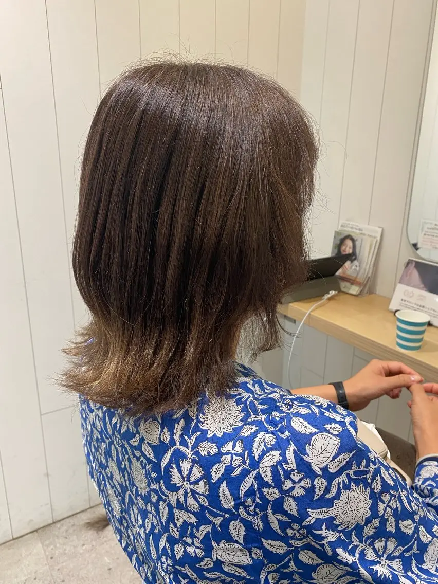 ミディアム レイヤーカット メンズパーマ・ カット モリヤ🌺のヘアスタイル