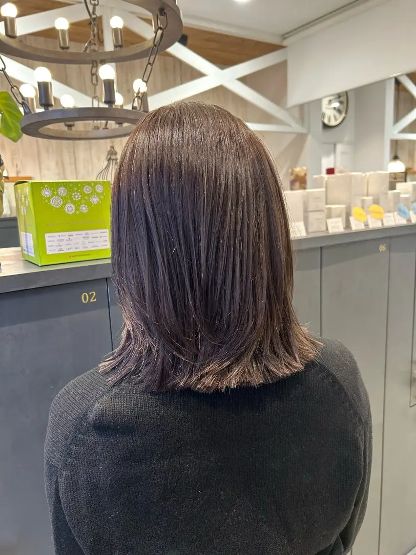 ミディアム カラー ヘアカラー 鈴村 大介のヘアスタイル