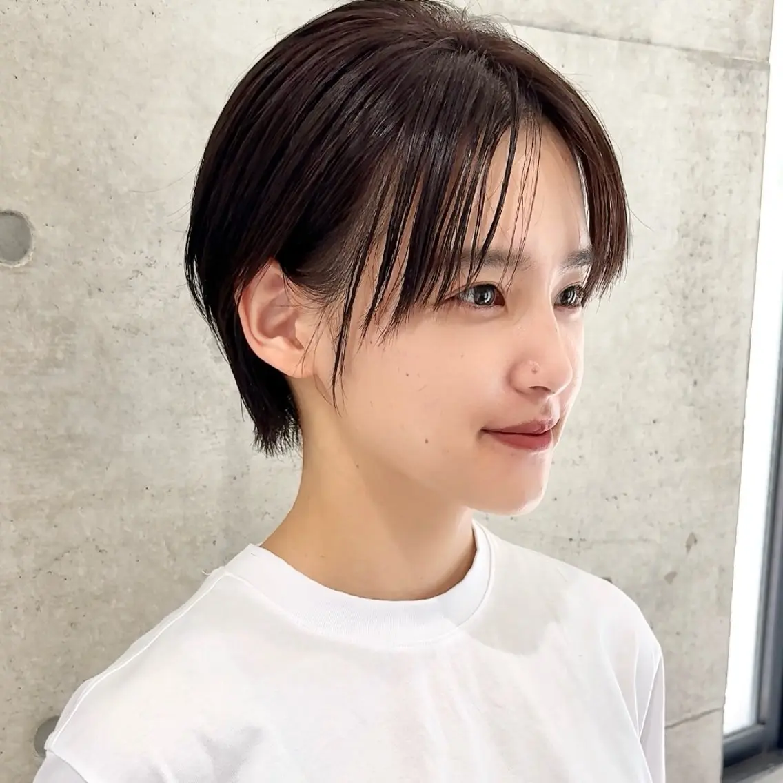ショート カラー ボブ 髪質改善 似合わせカット ショートヘア 縮毛矯正 畔上 尚也のヘアスタイル
