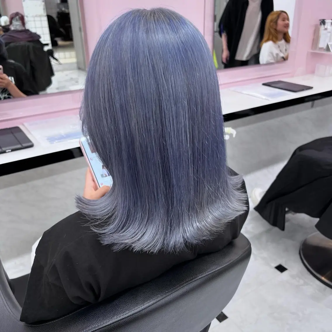 ミディアム カラー ヘアアレンジ 🥀レイヤー×ハイト ーントレンドヘア🥀のヘアスタイル
