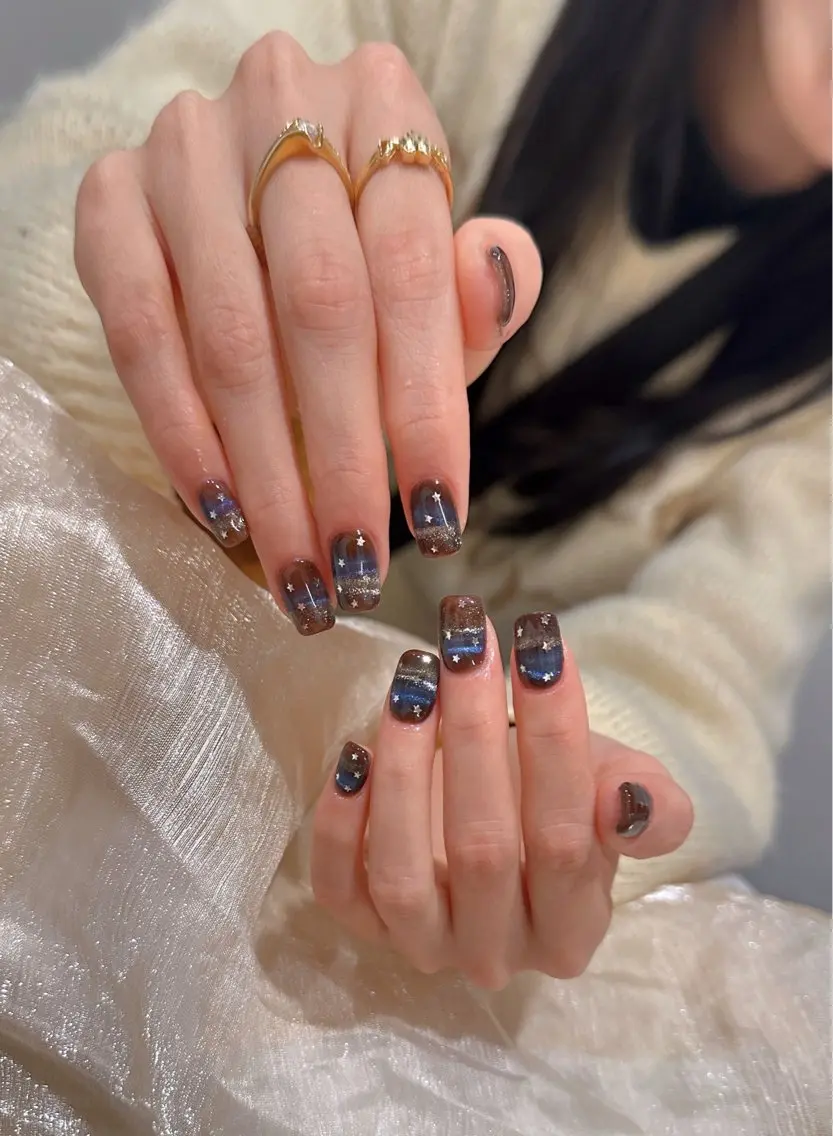 ネイル アートネイル ジェルネイル キラキラネイル 韓国ネイル オフィスネイル DAISY_NAIL 【フィルイン専門店】のネイルデザイン