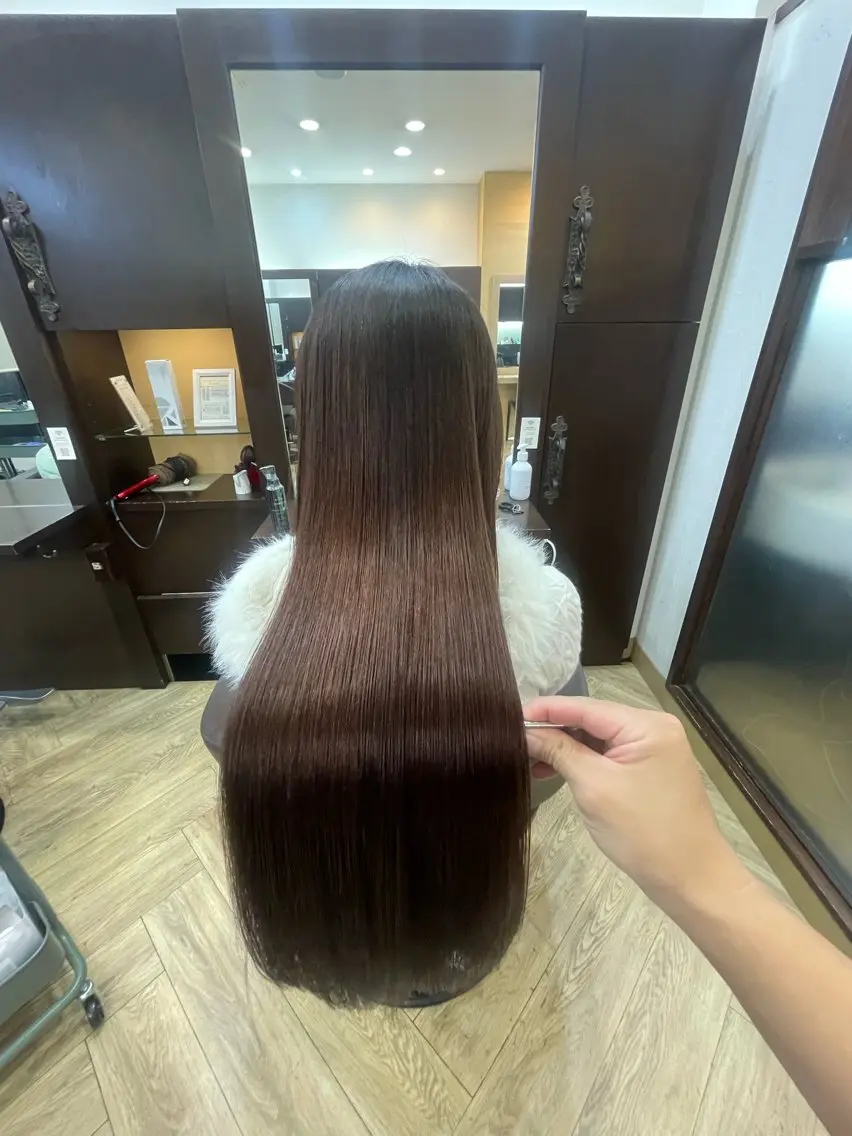 ロング 美髪矯正/髪質改善/ 福崎航平のヘアスタイル