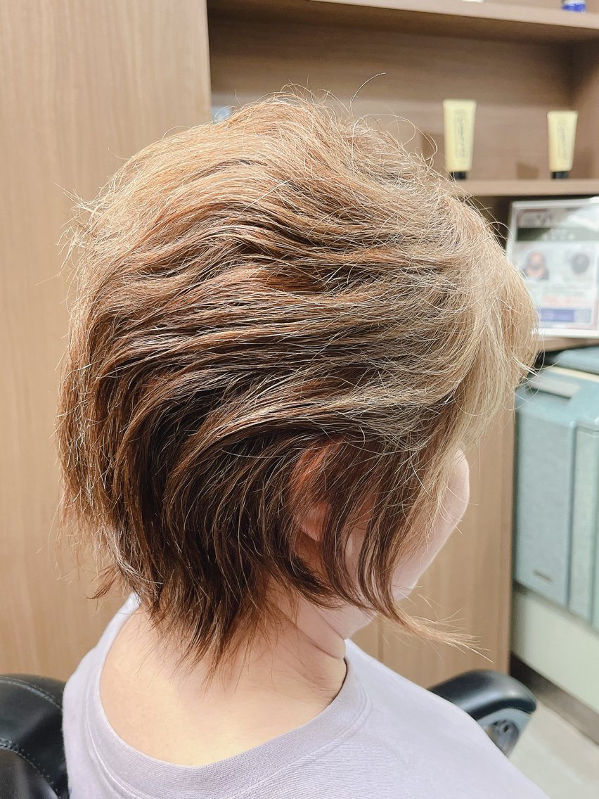 ミディアム カラー ヘアアレンジ カット ヘアカラー 千佳 CHIKAのヘアスタイル