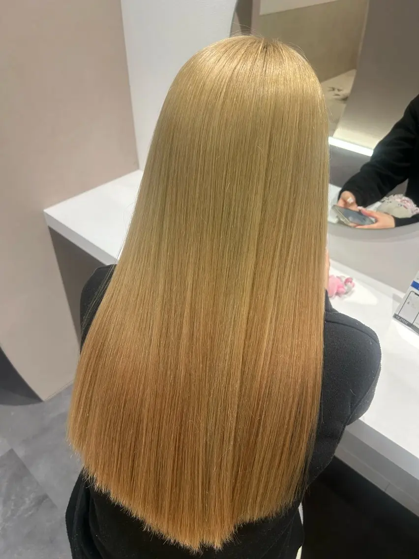 ロング パーマ 縮毛矯正 カット トリートメント ヘアセット 髪質改善縮毛矯正,ブ リーチ縮毛矯正KEIのヘアスタイル