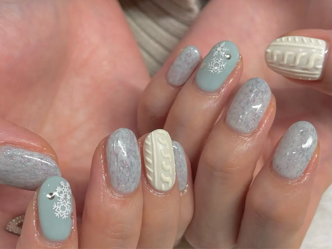 ネイル 冬ネイル riri-nail Rie Endoのネイルデザイン