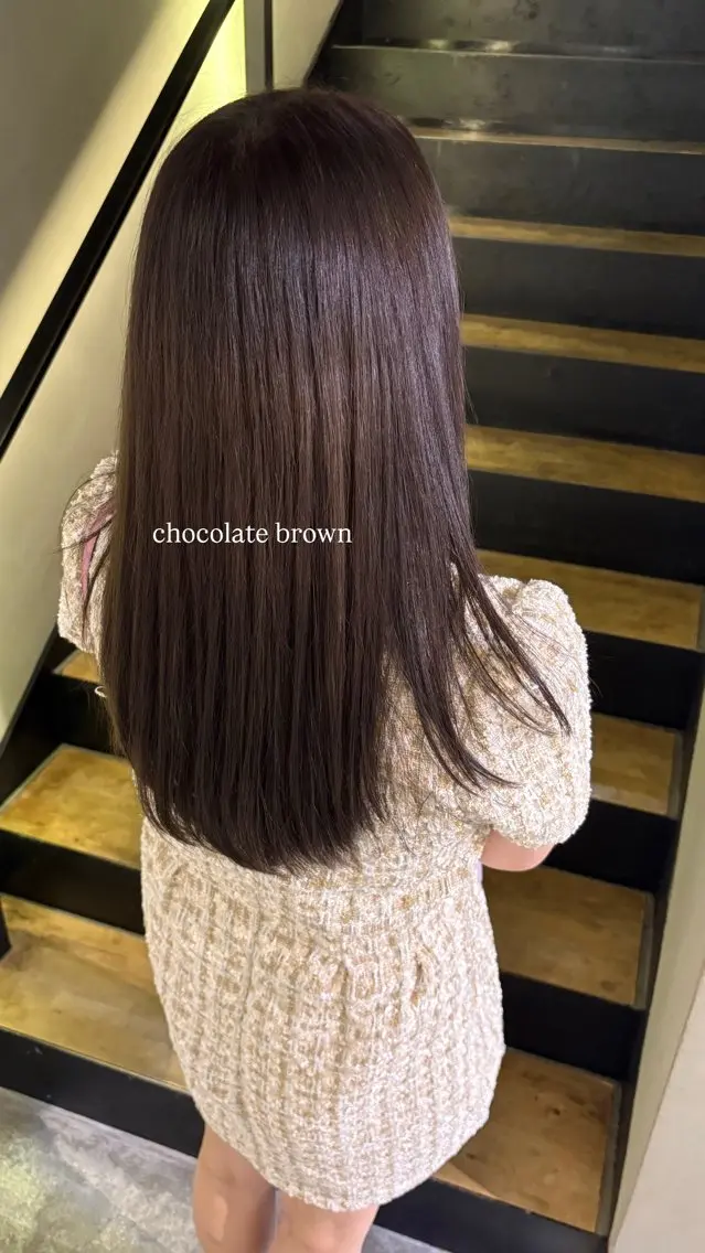 ロング カラー ブラウンカラー トリートメント むねはる /札幌美容師のヘアスタイル