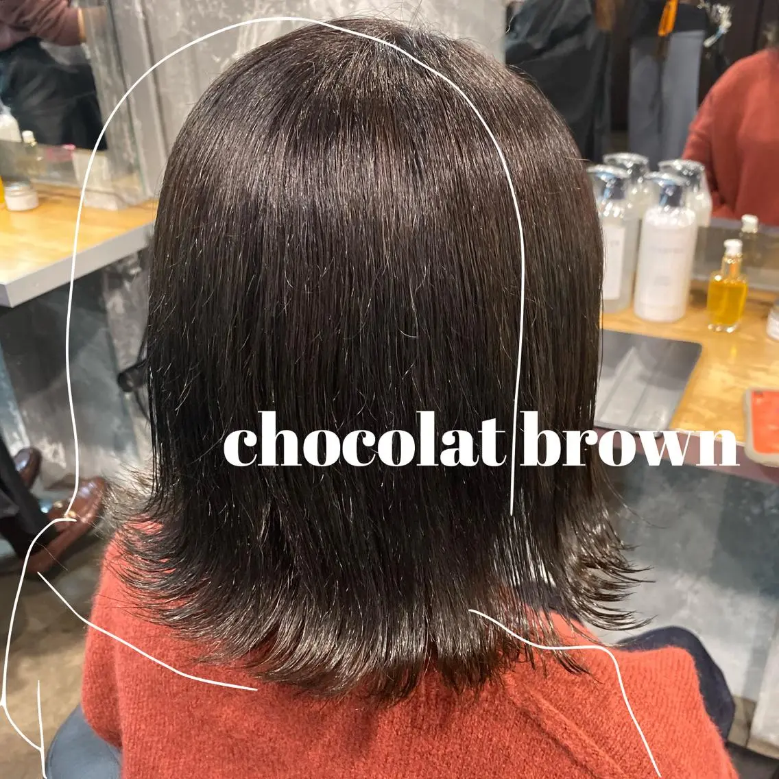 ミディアム カラー ヘアアレンジ 赤味消し.髪質改善 🌿𝘠𝘜𝘙𝘐のヘアスタイル