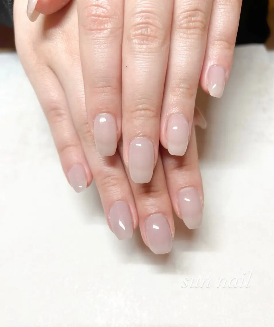 ネイル ワンカラーネイル sun nailのネイルデザイン