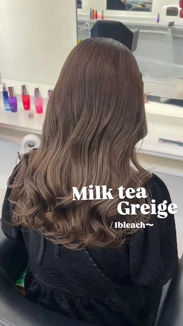 ロング カラー ブリーチ ParveMix 楠本結菜💟のヘアスタイル