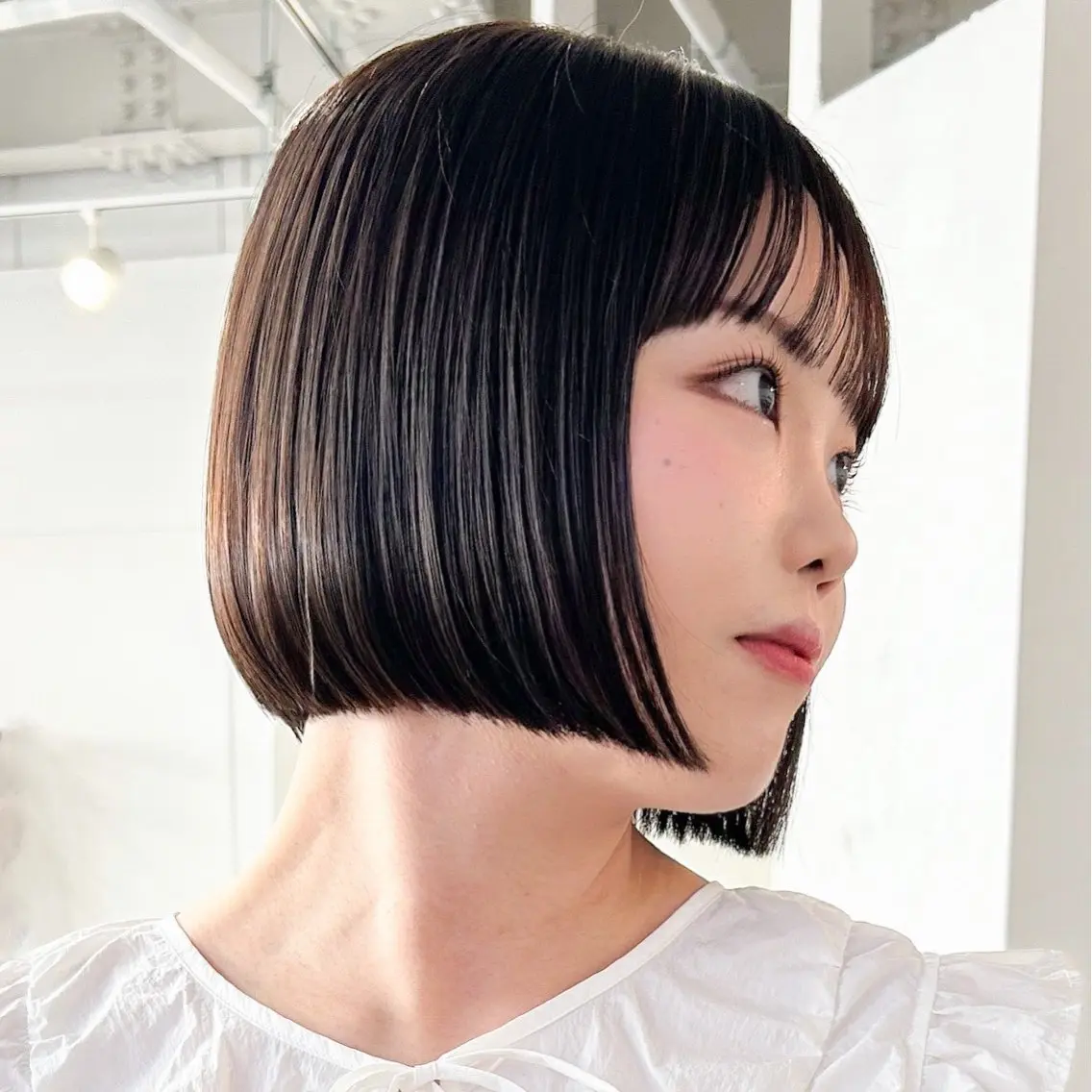 ショート カット 縮毛矯正 トリートメント ボブ/ダブルカラー/ 髪質改善/渋谷のヘアスタイル