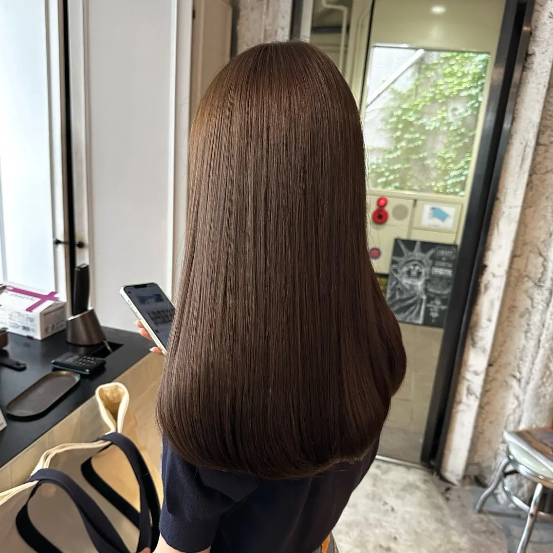セミロング 顔まわりレイヤー 韓国風ヘア レイヤーカット ローレイヤー 縮毛矯正 カット ヘアカラー トリートメント 【必ず似合わせます】 川口航平のヘアスタイル