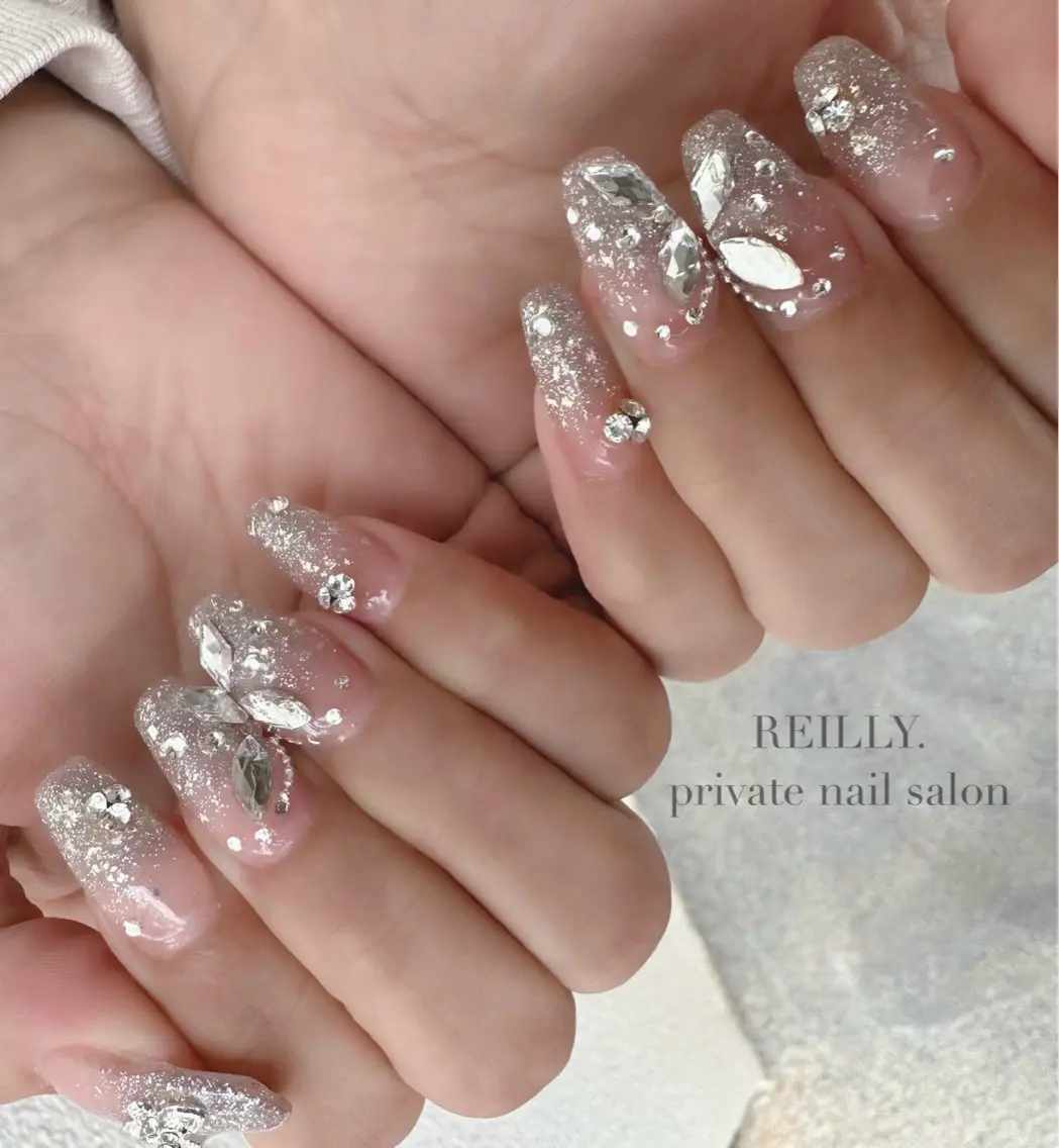 ネイル チークネイル 長さ出し フットネイル フレンチネイル ジェルネイル ハンドネイル Reillynail みさきのネイルデザイン