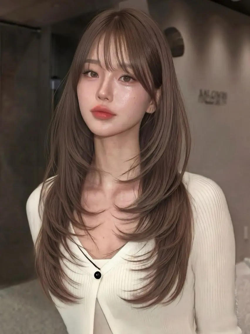 ロング erena/盛れる 韓国レイヤー🖤のヘアスタイル