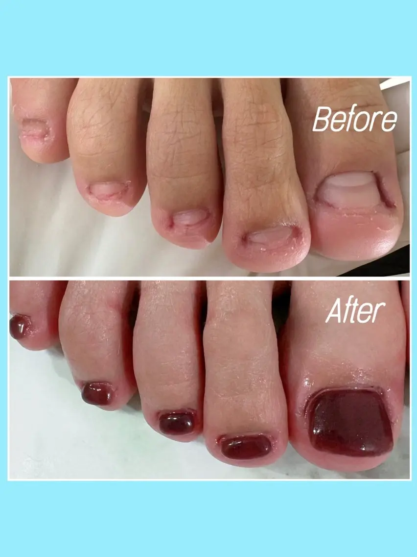 ネイル フットネイル nail salon petillantのネイルデザイン