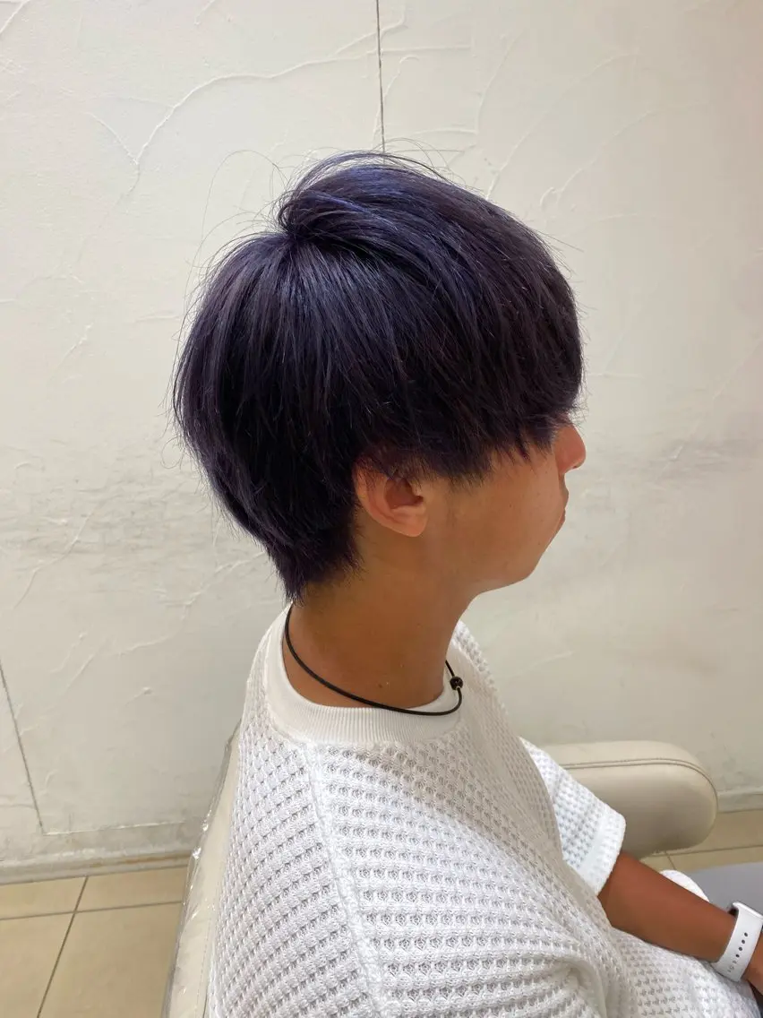 ショート カラー メンズ カット ヘアカラー メンズ特化型美容師 栗山勇人のヘアスタイル