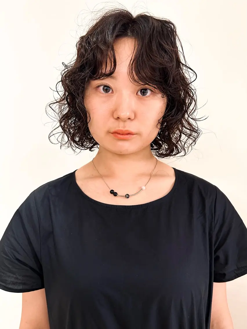 ミディアム パーマ カット パーマ ケアパーマ/ケアブリ ーチdaisukeのヘアスタイル