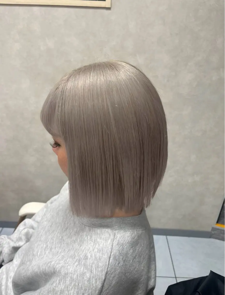 ミディアム ブリーチカラー特化 美容師/𝕐𝕌𝕀のヘアスタイル
