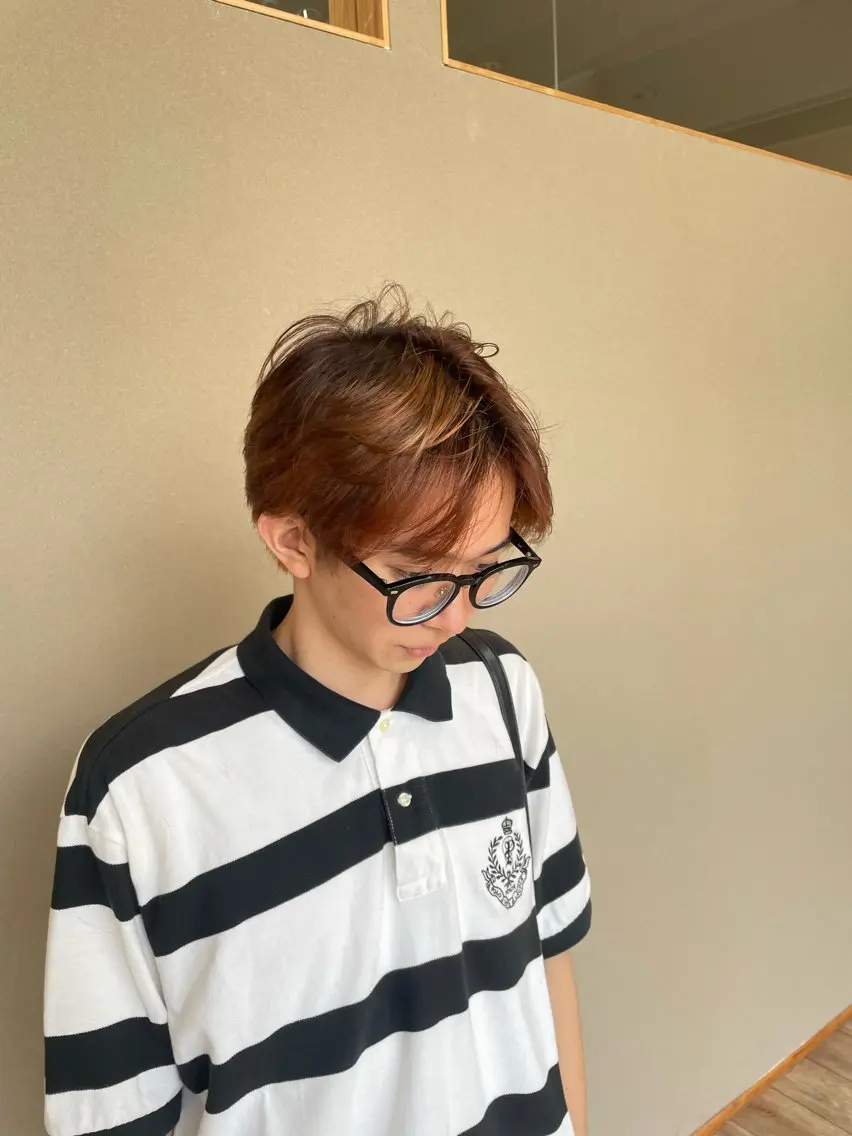 メンズカット＋ワンカラーの写真