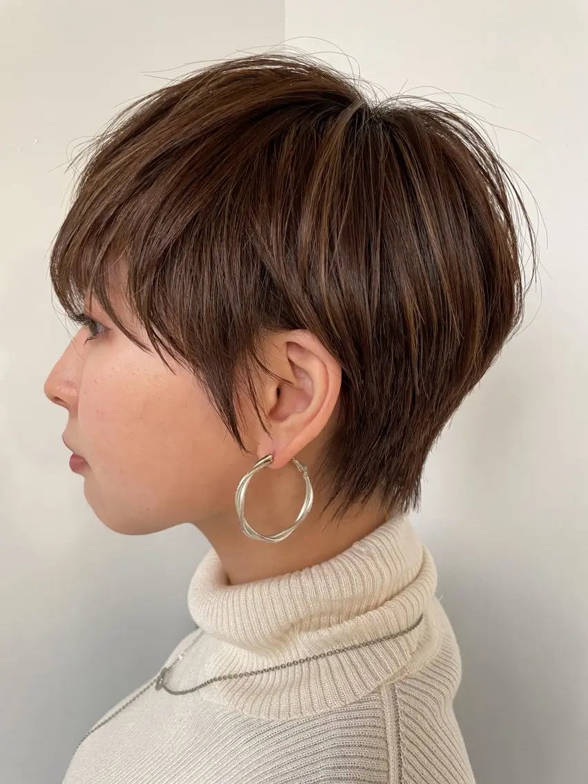 ショート カラー カット ヘアカラー トリートメント 小酒井 智洋のヘアスタイル