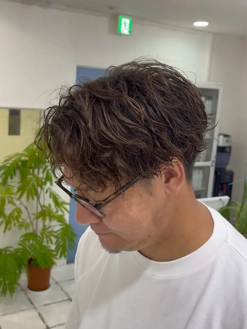 パーマ メンズ メンズパーマ カット パーマ 阿部 渓太のヘアスタイル