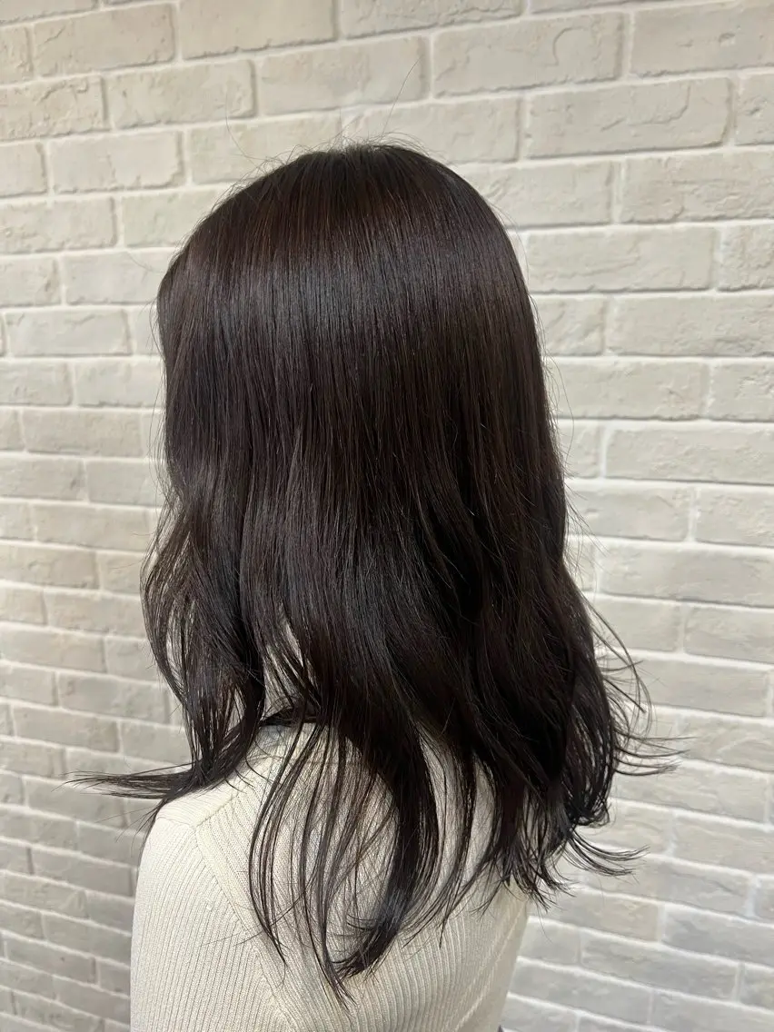 ロング カラー ブラウンカラー ナチュラルブラウン 西川 来夏のヘアスタイル