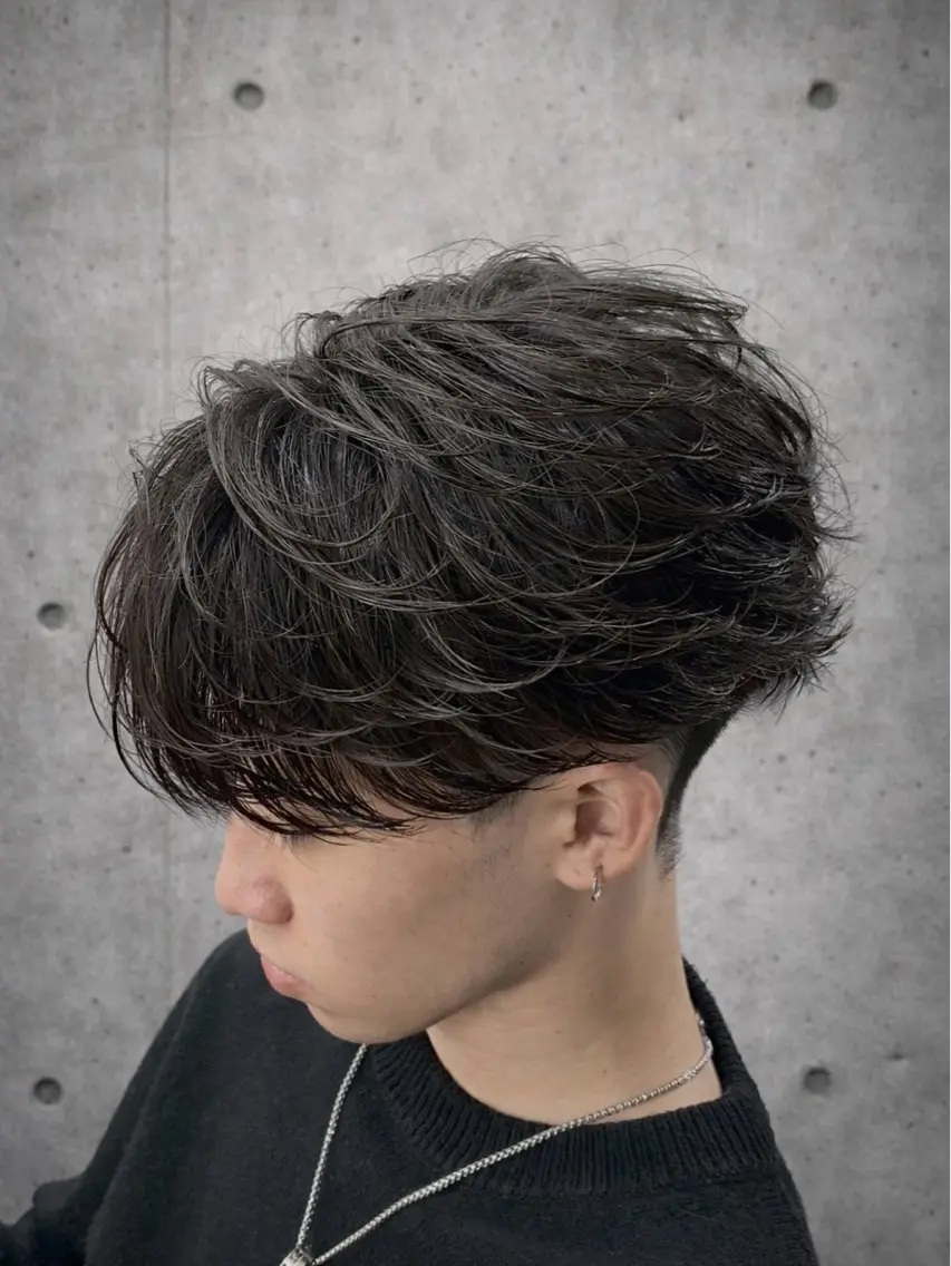 パーマ メンズ フェードカット フェザーパーマ メンズパーマ カット パーマ 🔥メンズ特化🔥 匠翔のヘアスタイル