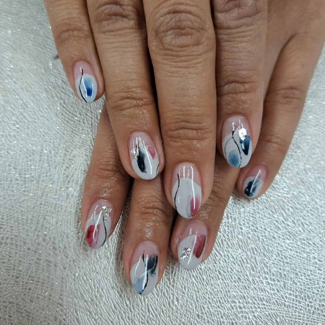 ネイル アートネイル ジェルネイル 持ち込み ニュアンスネイル パラジェル スカルプ指名No.1 河野　雑誌掲載サロンのネイルデザイン