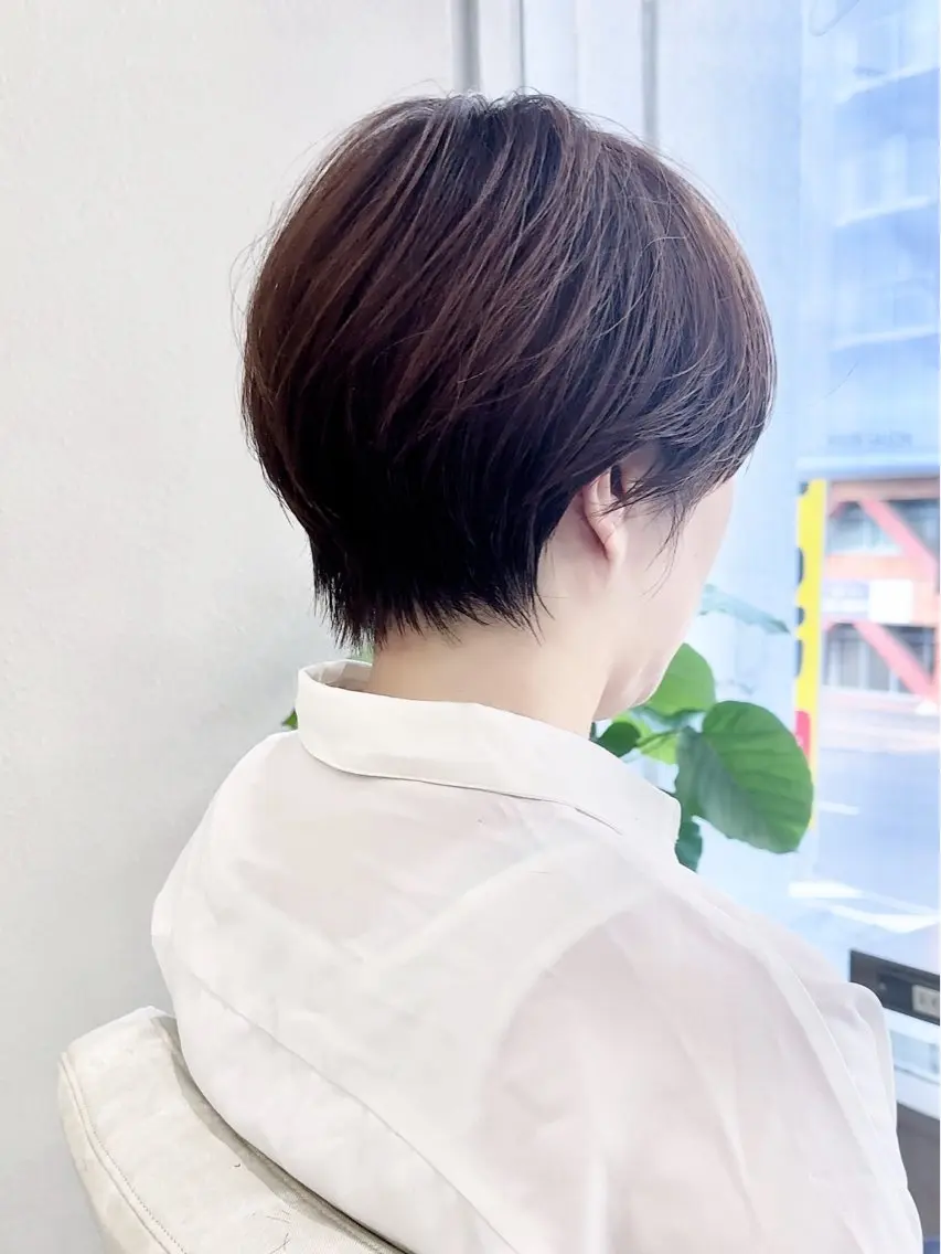 ショート カラー カット ヘアカラー ショート/レイヤー /札幌/小山内のヘアスタイル