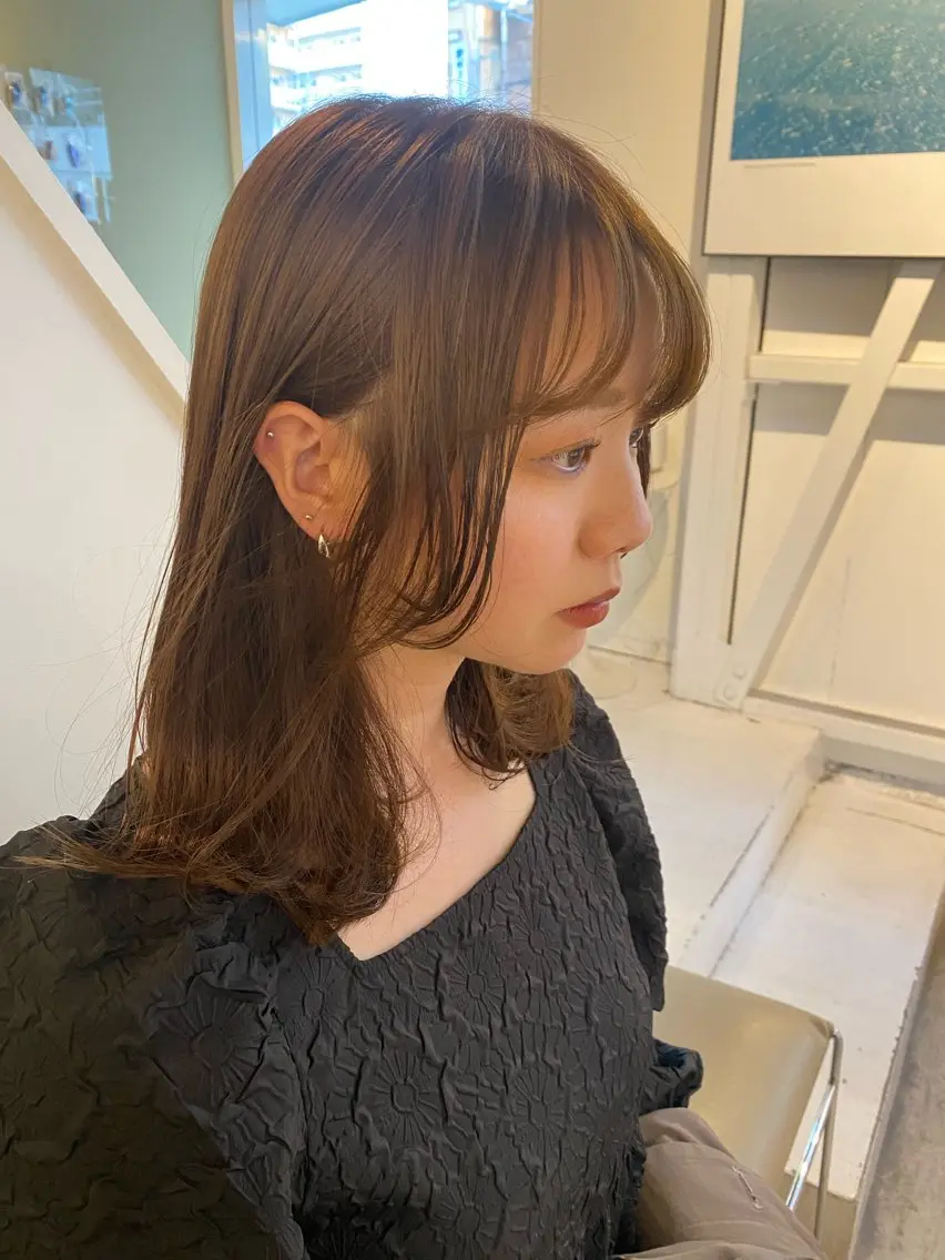 セミロング カラー ヘアカラー トリートメント &72 takiのヘアスタイル