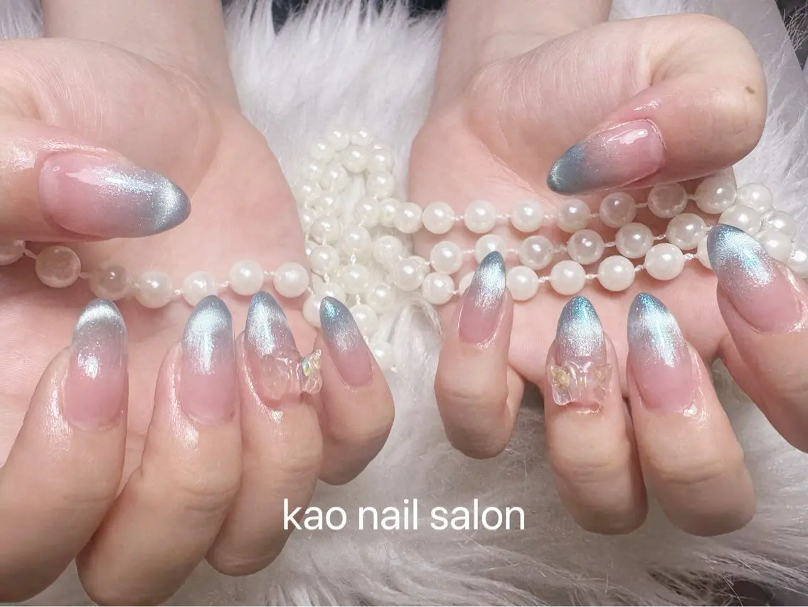ネイル ハンドネイル kao nail マグネット/長さだしのネイルデザイン