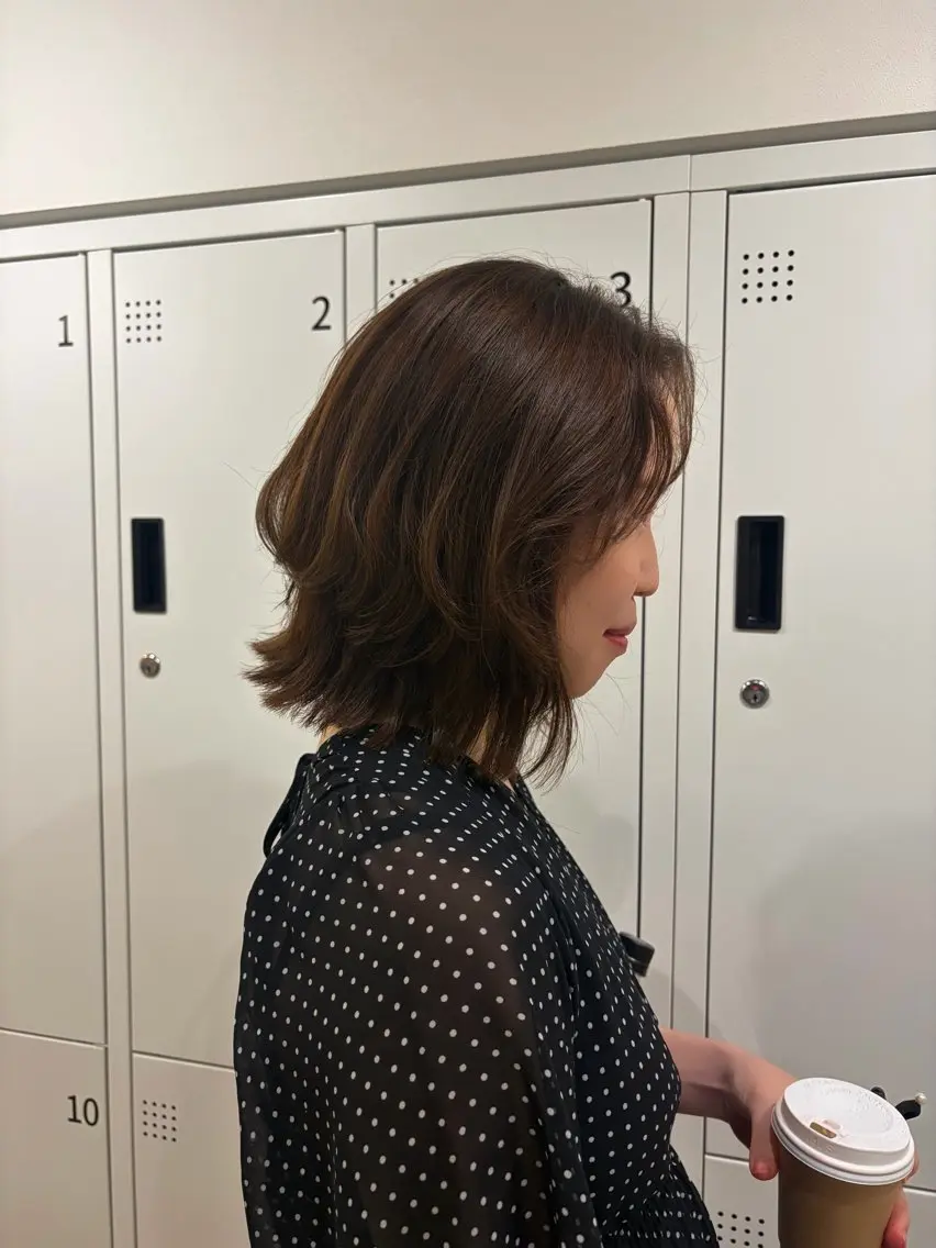 カラー アッシュ アッシュブラウン ブラウンカラー ヘアカラー 松本 ゆらのヘアスタイル