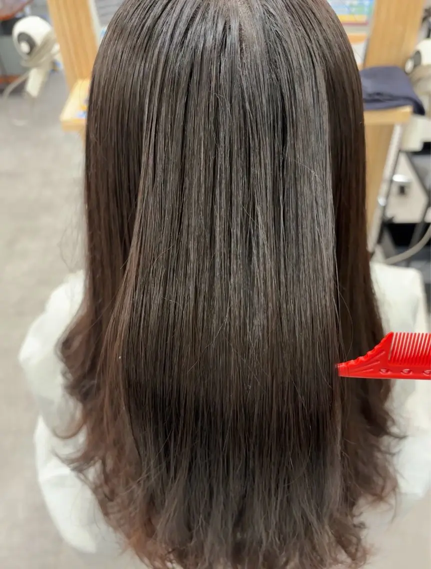 ロング 縮毛矯正 新垣 海斗のヘアスタイル