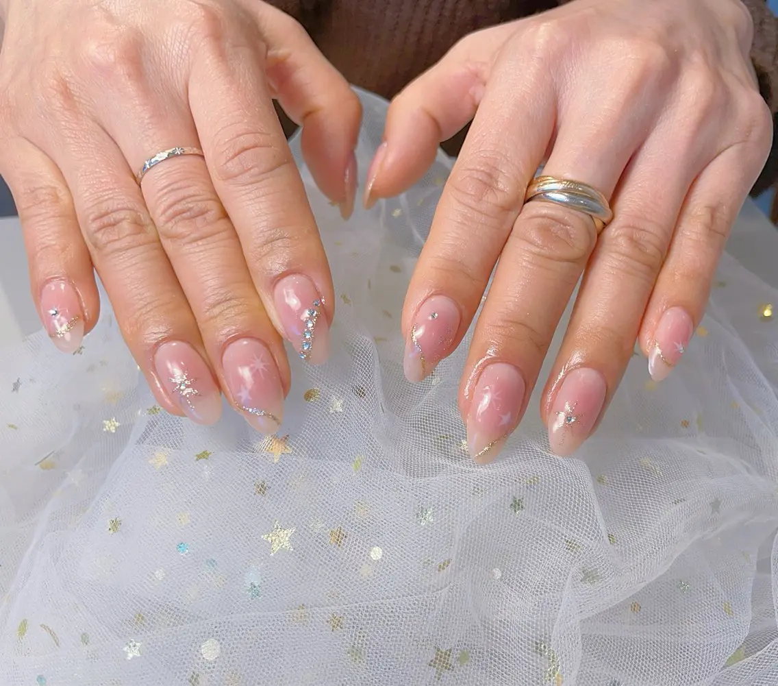 ネイル チークネイル 持ち込み U.MI Nail Salonのネイルデザイン