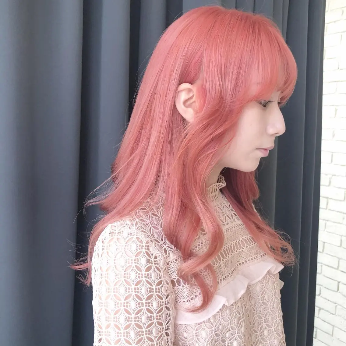 ロング カラー 韓国風ヘア ORIKA 美容室のヘアスタイル