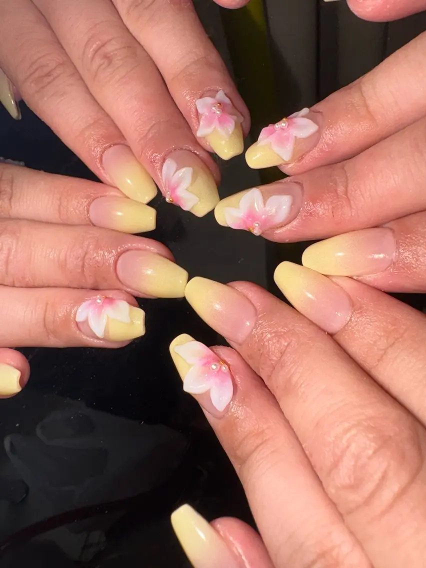 ネイル ハンドネイル 33nail✴️栄 スミレ❇️Gel-xのネイルデザイン
